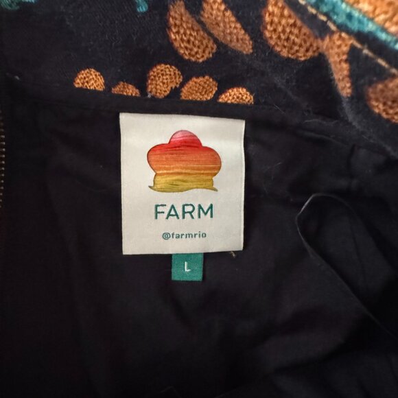 FARM RIO Flowerdoscopic Canvas Mini Skirt Size L - Picture 4 of 5